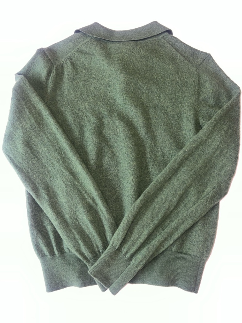 Vintage 100% Italian Wool Fairway & Greene Green Polo Sweater - Picture 4 of 4